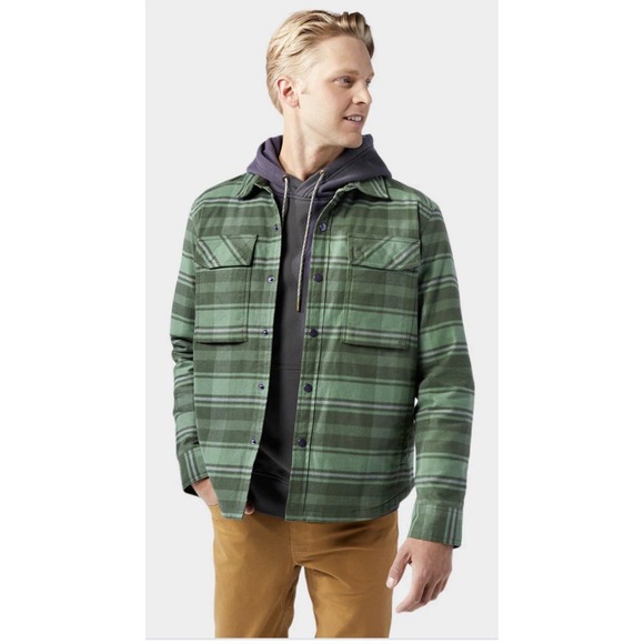 Stio Buckhorn Insulated Snap Shirt Mens XXL Plaid Flannel Jacket Thermore #HR-10